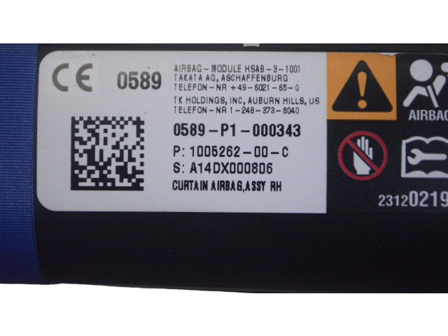 Боковая подушка безопасности 100526200C   Tesla Model S