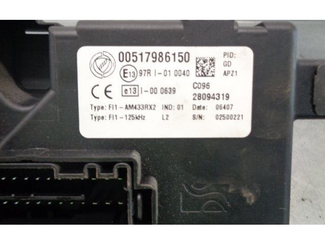 Pojistková skříňka Řídící jednotka BSM 00517986150, 28094319 Fiat Grande Punto 2007