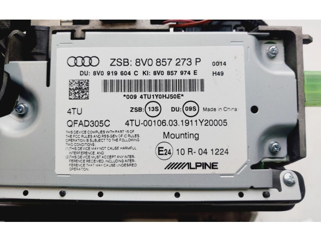 Дисплей    8V0857273P   Audi A3 S3 A3 Sportback 8P