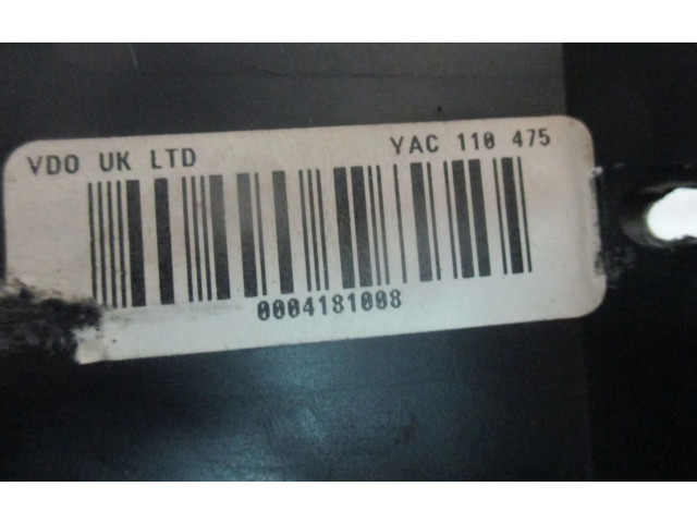 Панель приборов    Rover 75       