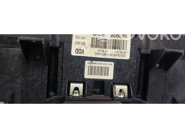 Панель приборов 5K0920872, 30052011   Volkswagen Golf VI       