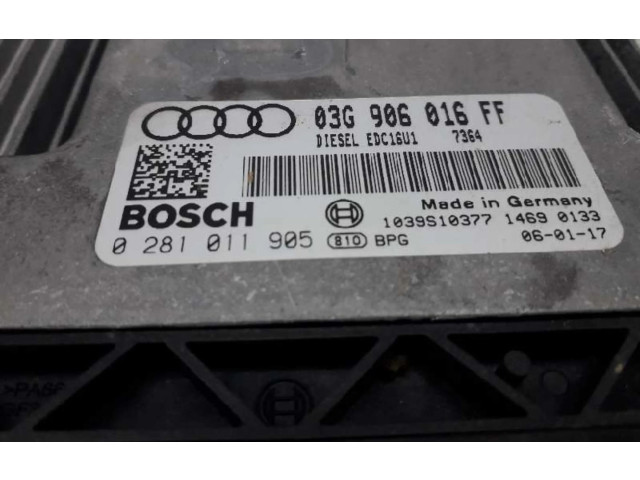 Блок управления двигателем Блок управления 03G997016LV   Audi A3 S3 A3 Sportback 8P