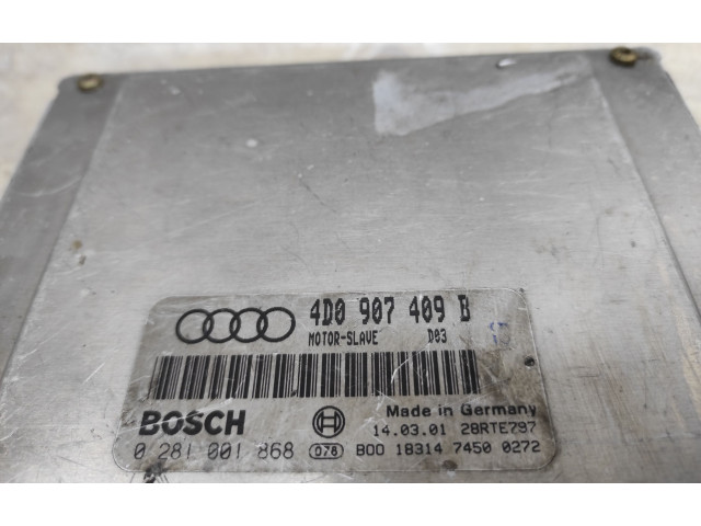 Блок управления двигателем Блок управления 4D0907409B, 0281001868   Audi A8 S8 D2 4D