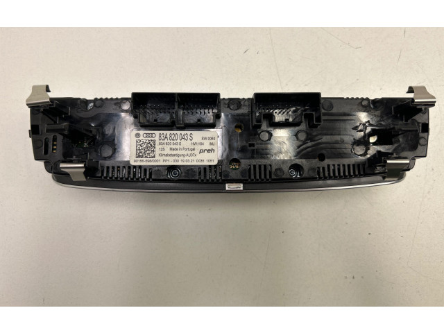 Блок управления климат-контролем 83A820043S, 901565980001 Audi Q3 F3