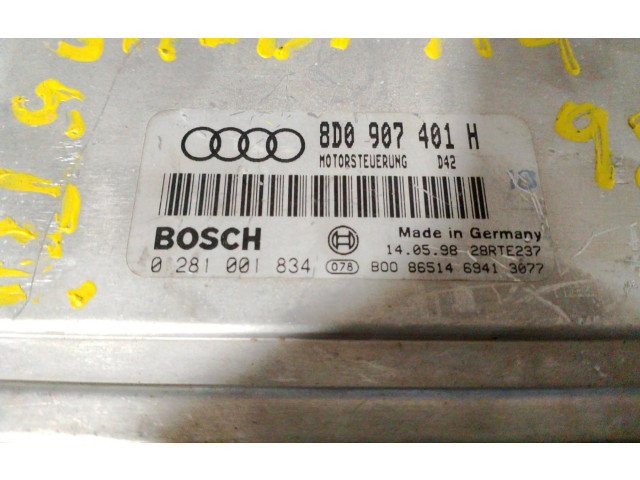 Блок управления двигателем Блок управления 0281001834 Audi A4 S4 B5 8D