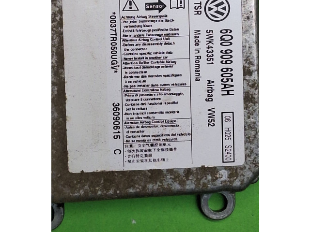 Блок подушек безопасности 6Q0909605AH, 36090615 Volkswagen Caddy