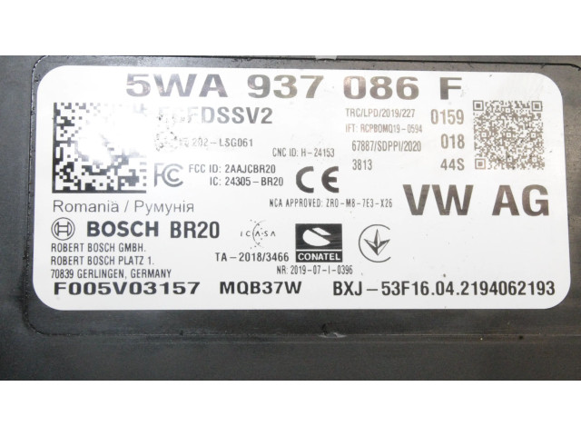 Блок комфорта 5WA937086F   Skoda Octavia Mk4   