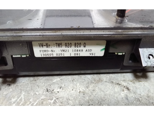 Панель приборов 7M5920820Q, YM2110849ASD Ford Galaxy