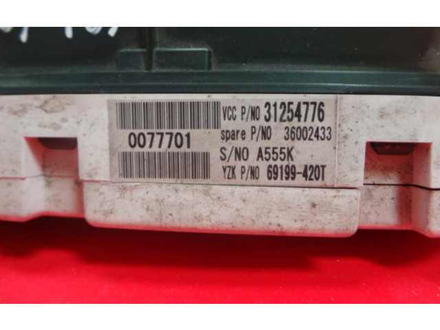 Панель приборов 31254776, 691999420T Volvo C70