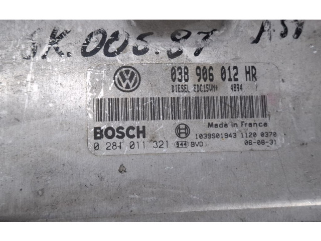 Блок управления двигателя 038906012HR   Skoda Fabia Mk1 (6Y)