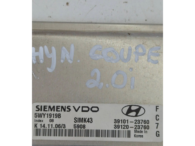 Блок управления двигателя 3910123760, 3912023760   Hyundai Coupe