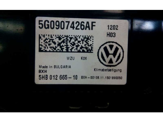 Модуль блока управления кондиционером 5G0907426AF, E2-A1-3-1   Volkswagen Passat Alltrack