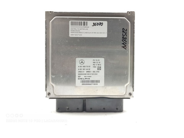 Řídící jednotka A6519007003   Mercedes-Benz GLA W156 2013