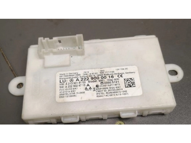 Блок управления A2229000016 Mercedes-Benz S W222