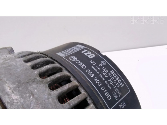Генератор 058903016D, 0123510045 Audi A4 S4 B5 8D 1.8