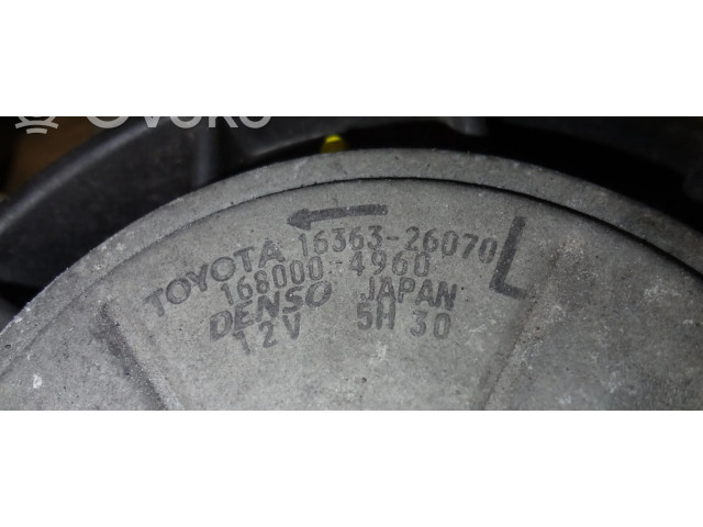 Вентилятор радиатора 16363-26070, 168000-4970 Lexus IS 220D-250-350 2.2