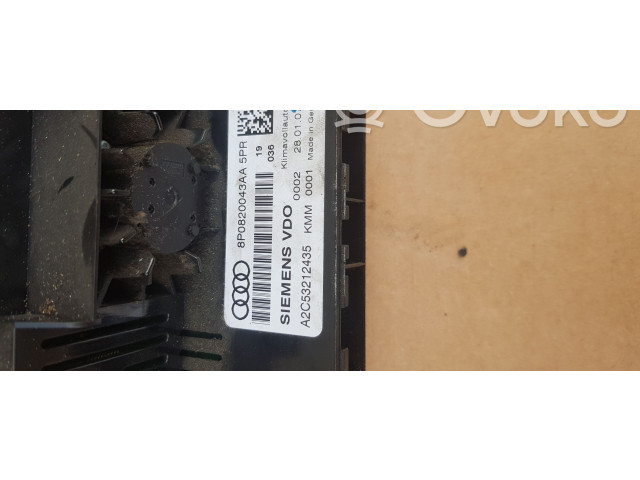 Блок управления климат-контролем 8P0820043AA Audi A3 S3 A3 Sportback 8P