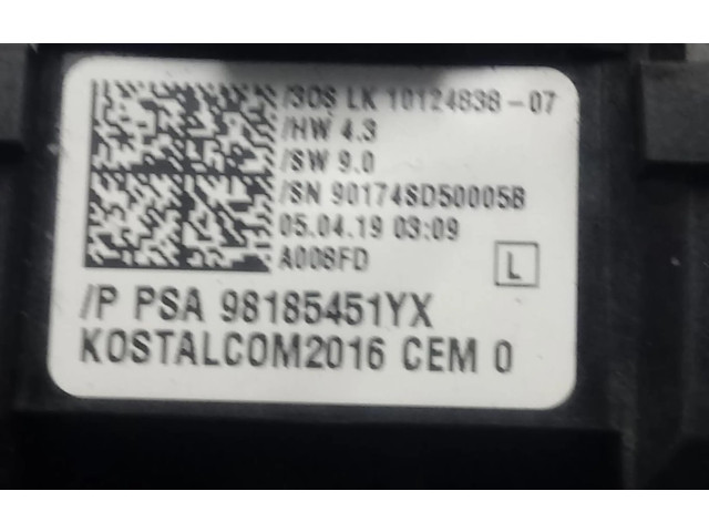 Полоса надувных подушек (кольцо srs) 98185451YX, ANILLOAIRBAG    Opel Combo D