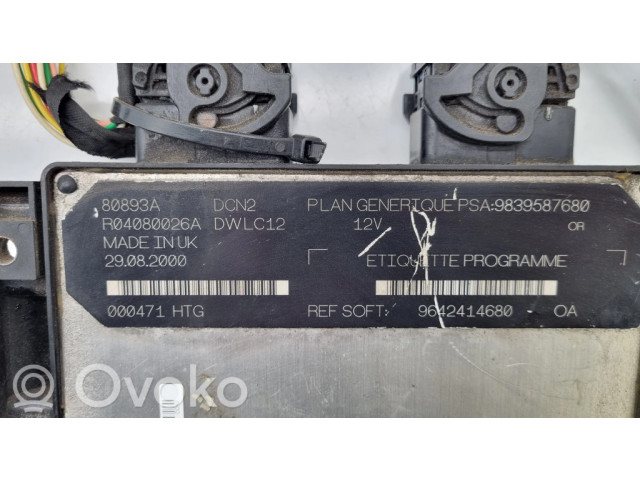 Řídící jednotka 9642414680, 80893A   Citroen Berlingo 2000