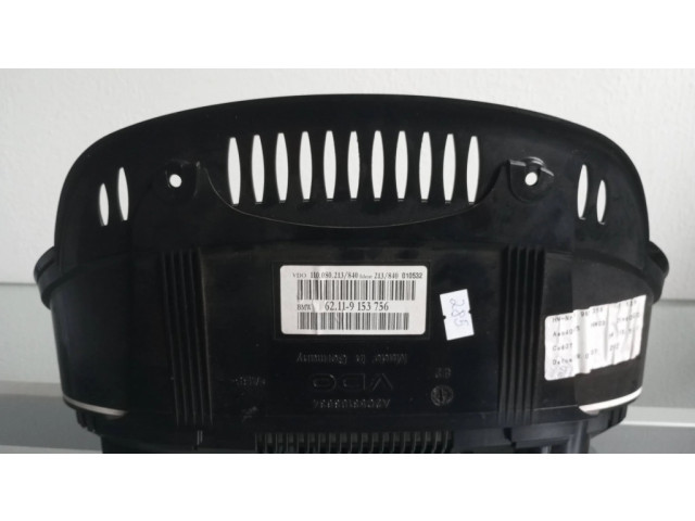 Přístrojová deska  BMW 5 E60 E61 2008 62119153756, 110080213  