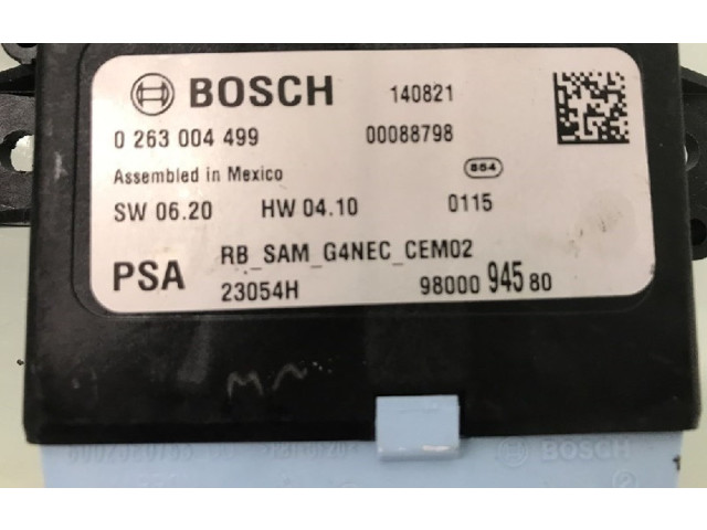 Блок управления 0263004499, 00088798   Citroen DS4