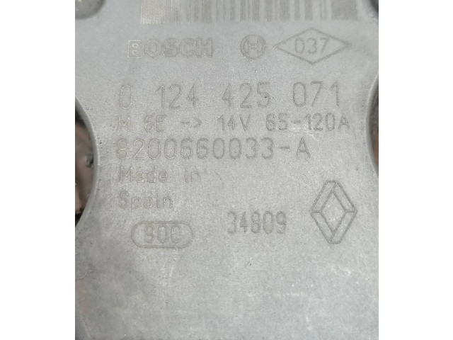 Генератор 8200660033A, 0124425071   Renault Clio III      