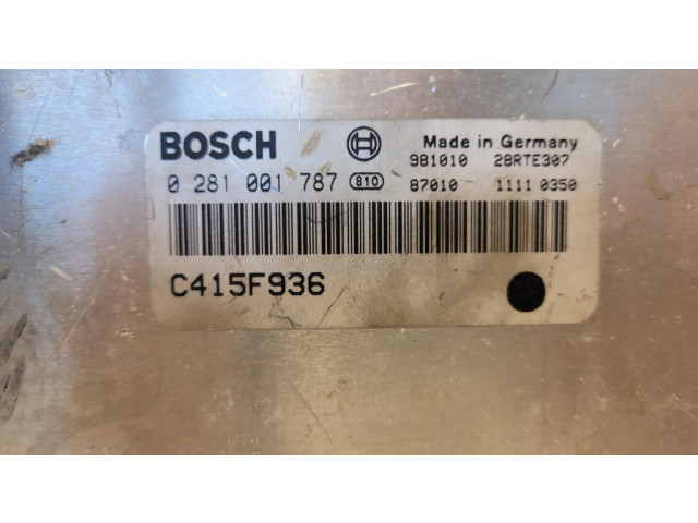 Блок управления двигателя 0281001787, C415F936 Alfa Romeo 166