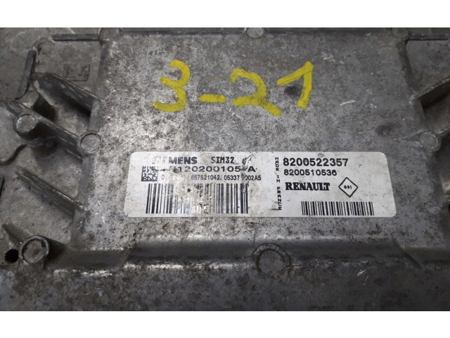 Блок управления двигателем Блок управления 8200522357 Renault Clio I