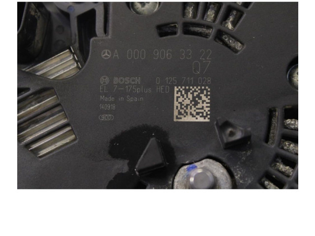 Генератор A0009060122   Mercedes-Benz GLA W156      