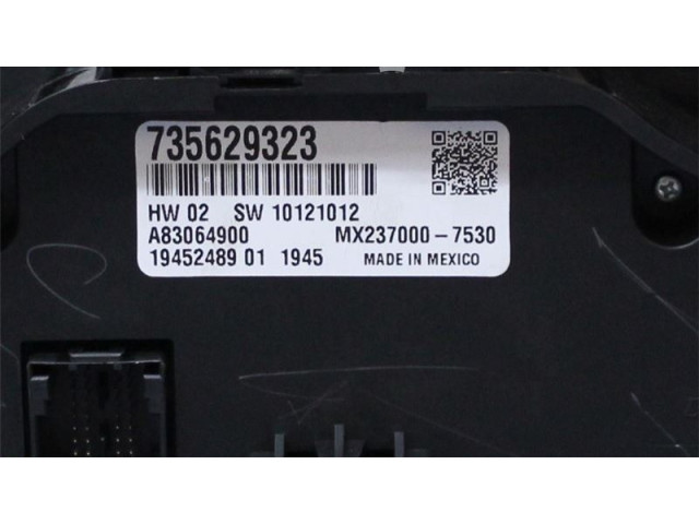 Блок управления климат-контролем 735629323, 735629323   Fiat 500