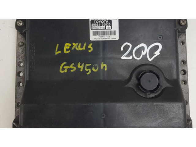Řídící jednotka 8998130030, 2190001150   Lexus GS 300 350 430 450H 2006
