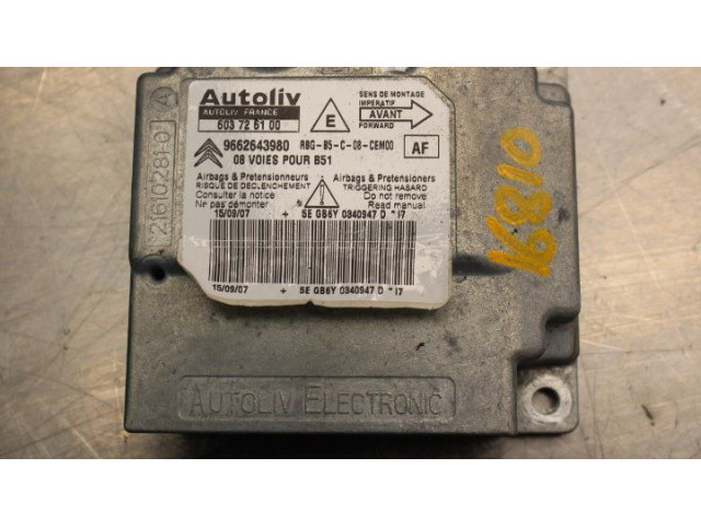 Блок управления 9662643980, 603726100 Citroen C4 I