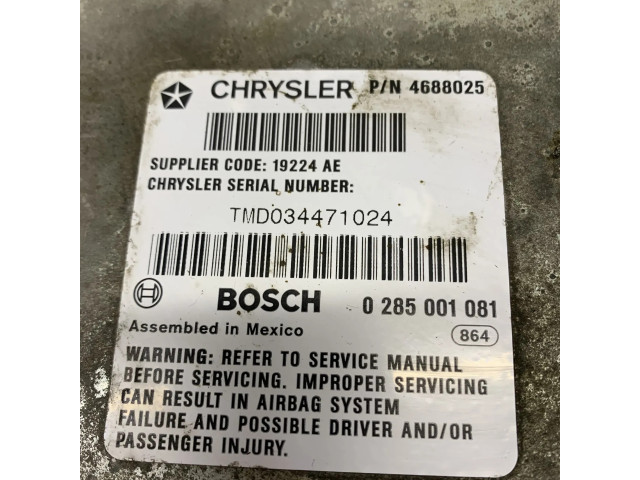 Блок подушек безопасности 4688025, 0285001081   Plymouth Voyager