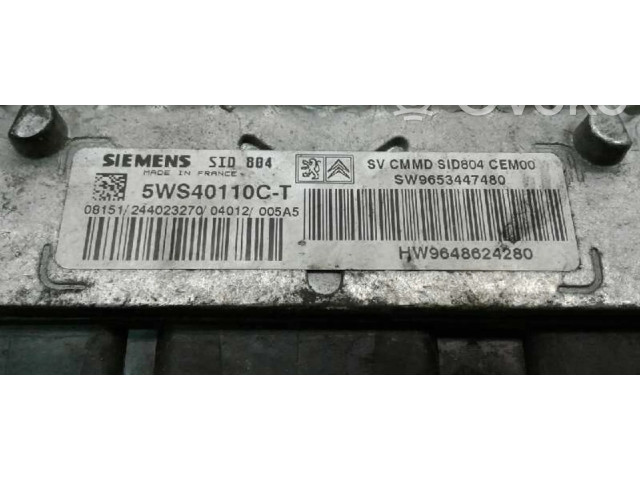 Řídící jednotka 5WS40110C-T, 317 Citroen C3 Pluriel 2004