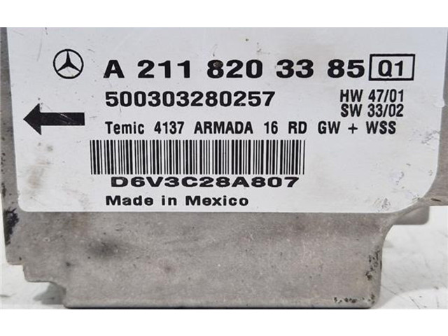 Блок подушек безопасности A2118203385, 500303280257   Mercedes-Benz E AMG W211