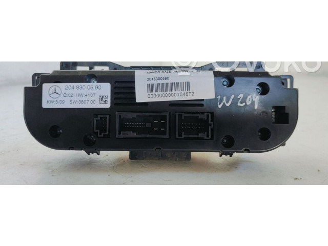 Блок управления климат-контролем 2048300590   Mercedes-Benz GLK (X204)