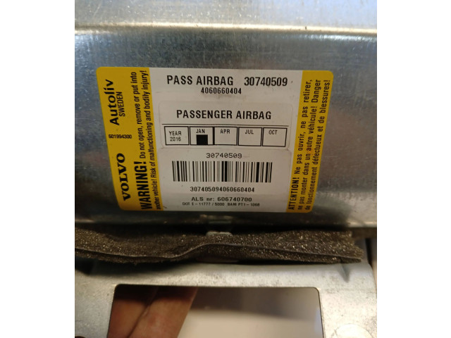 Подушка безопасности пассажира 30740509, 4060660404 Volvo S60