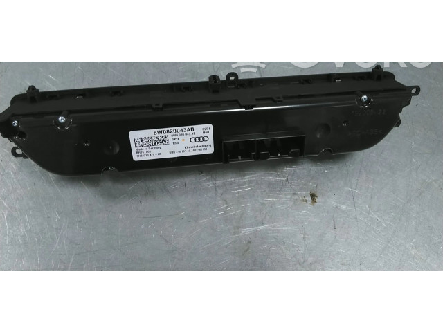 Блок управления климат-контролем 8W0820043AB, 8W0820043BL   Audi A5
