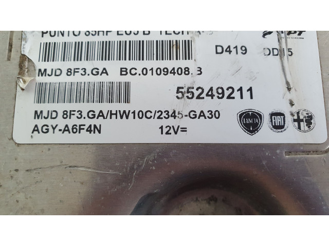 Řídící jednotka 55249211, MJD8F3GA   Fiat Punto (199) 2008