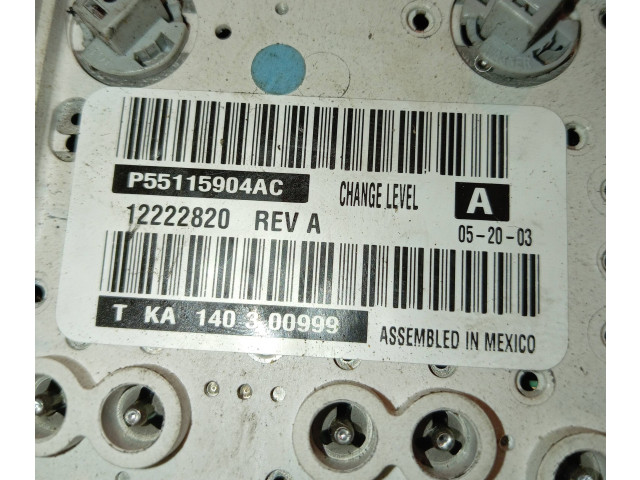 Блок управления климат-контролем P55115904AC, 12222820   Jeep Grand Cherokee (WJ)