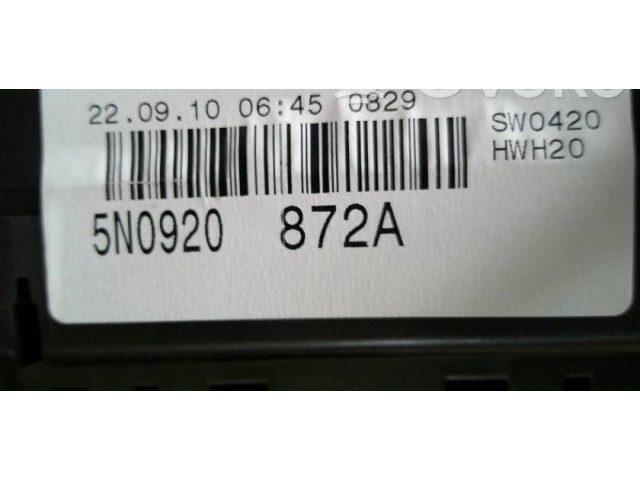 Přístrojová deska Volkswagen Tiguan 2008 5N0920872A, 1073921001