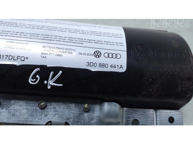 Подушка безопасности в сиденье 3D0880441A Volkswagen Phaeton