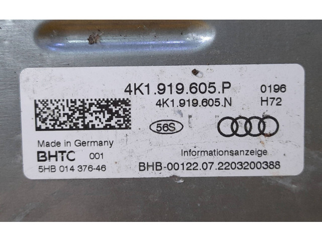 Дисплей 4K1919605P, 4K1919605P Audi A6 S6 C8 4K