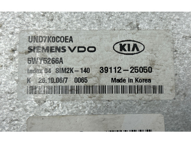 Блок управления двигателя 3911225050, 5WY5266A   KIA Carens II