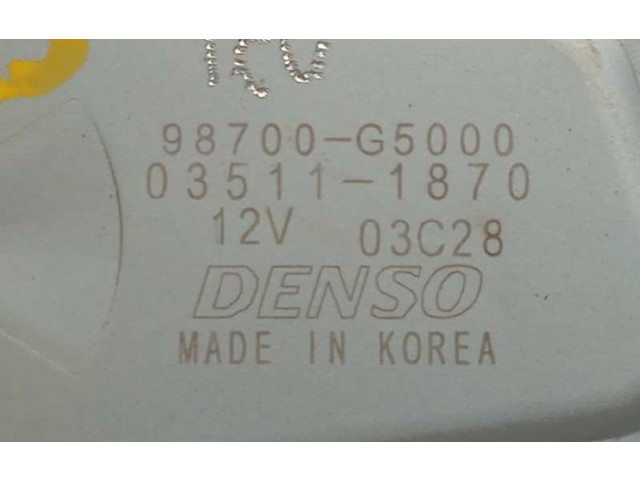 Рулевая рейка Двигатель стеклоочистителя заднего стекла 98700G5000 KIA Niro 2016 - 2022 года