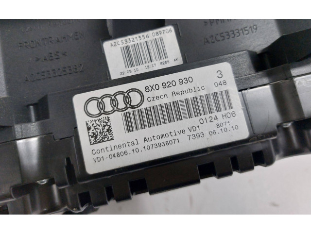 Панель приборов 8X0920930, A2C53325382 Audi A1
