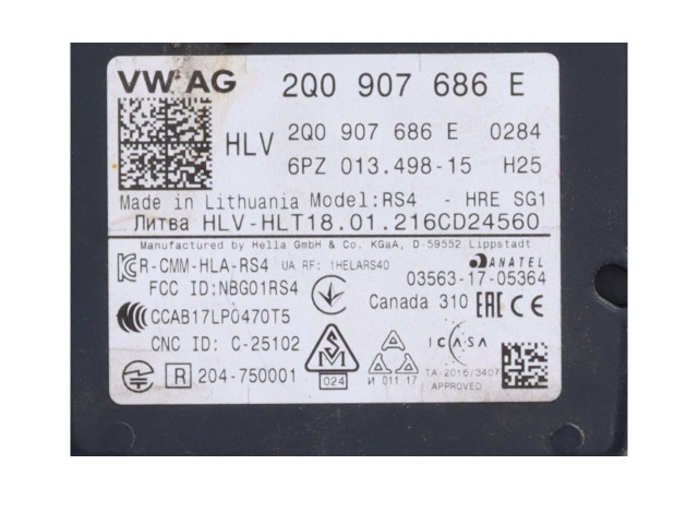 Датчик слепых зон 2Q0907686E   Skoda Octavia Mk4