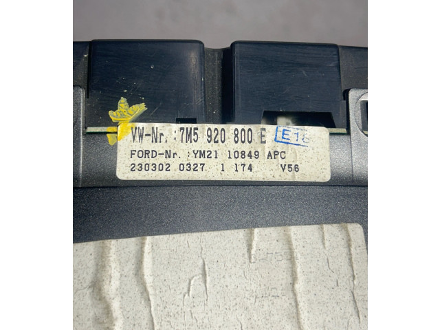 Панель приборов 7M5920800E, YM2110849APC   Ford Galaxy       