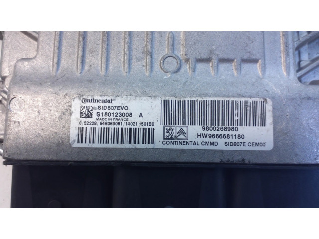 Блок управления двигателя 9666681180, S180123008A Citroen DS4