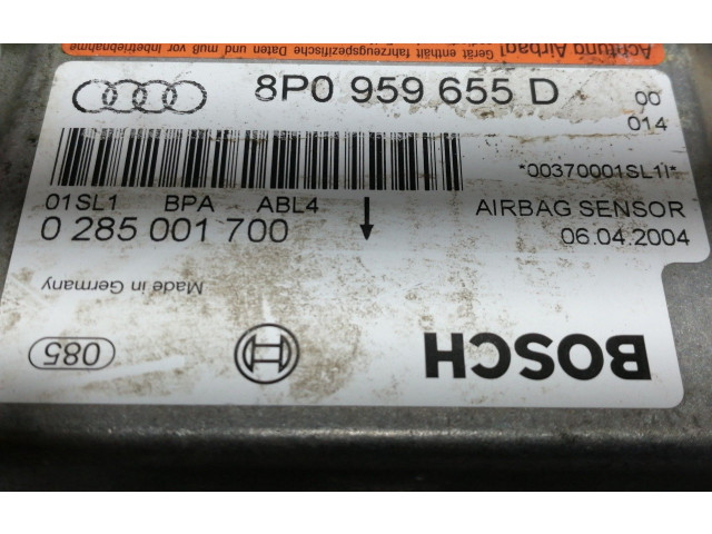 Блок подушек безопасности 8P0959655D, 0285001700   Audi A3 S3 8P